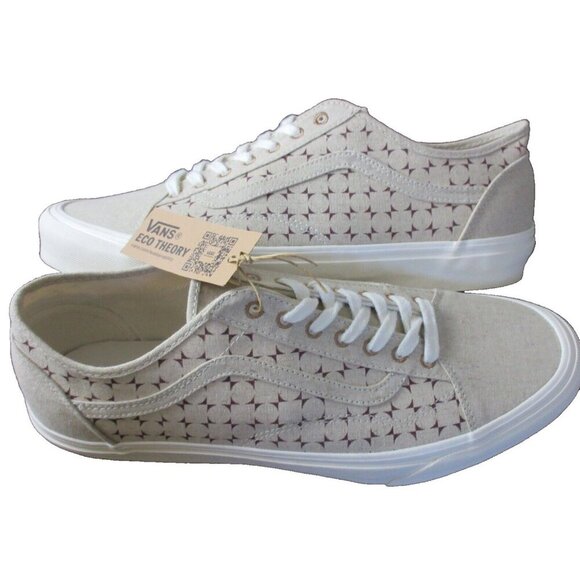 Vans Men's Old Skool Tapered Eco Theory Checkerboard Port Beige shoes Size 9 NIB - Picture 3 of 5
